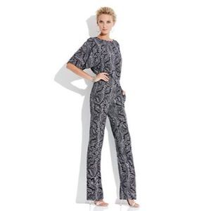 New York and Company Paisley Jumpsuit